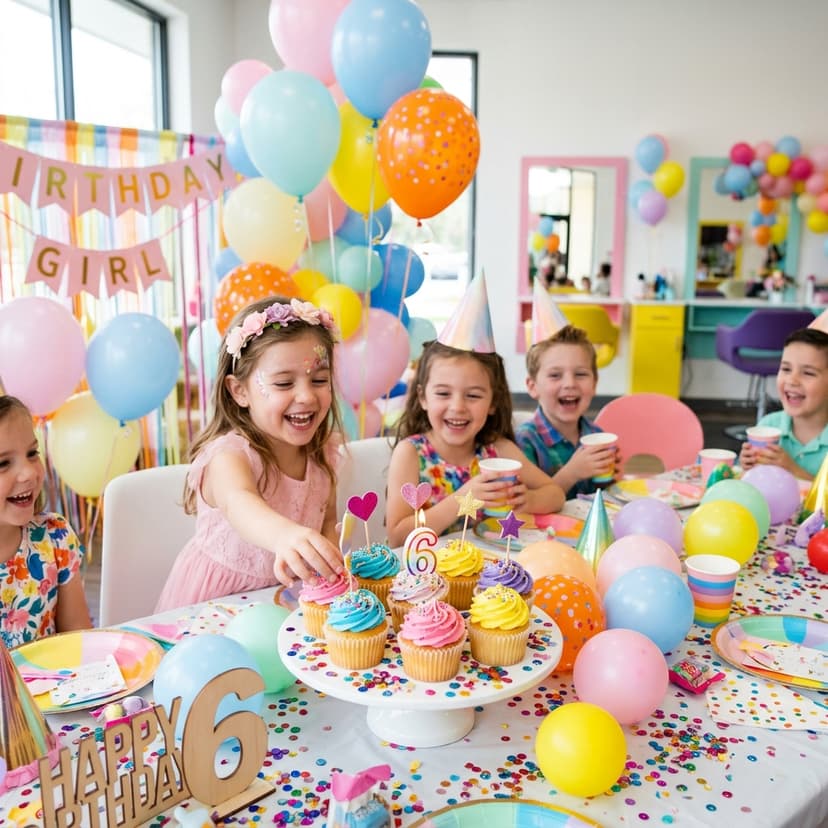 Fiesta de cumpleaños en el salón